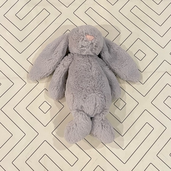 Jellycat Grey Bashful Bunny Stuffed Animal - Picture 1 of 7